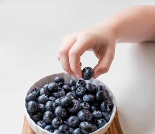 건강한 삶의 시작: 식단과 운동으로 이루는 웰니스 라이프 person holding bowl of black berries