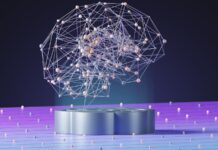 뇌건강, 평소 생활습관이 좌우한다 an abstract image of a sphere with dots and lines