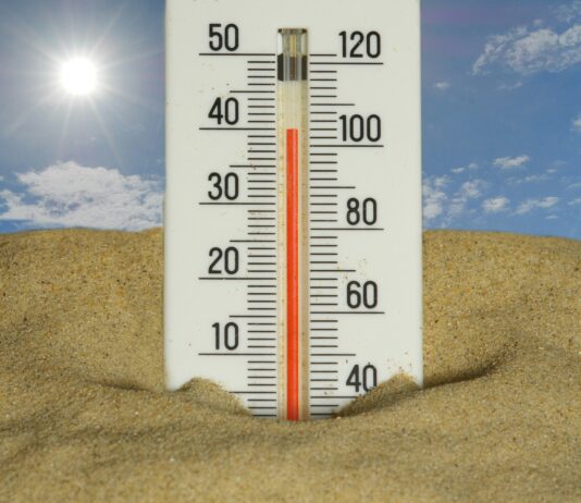 “더우면 더 짜증나요”… 체온과 감정은 의외로 깊은 관계가 있습니다 The thermometer shows a very hot temperature.