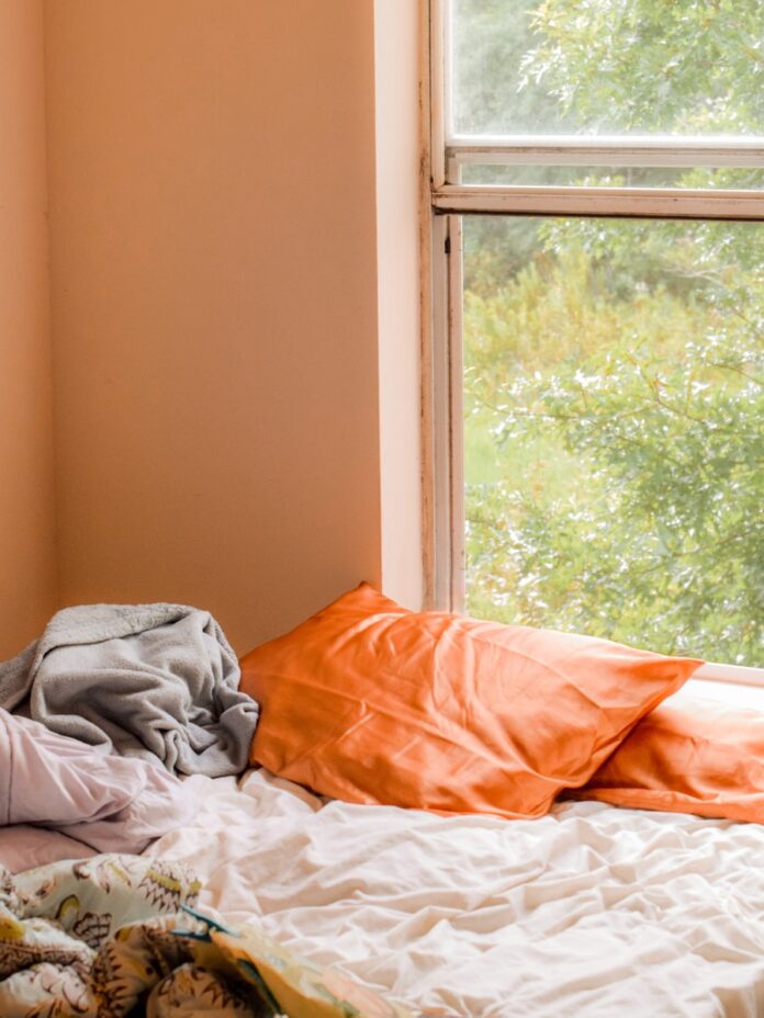 Photo by Sarah Brown orange pillowcases